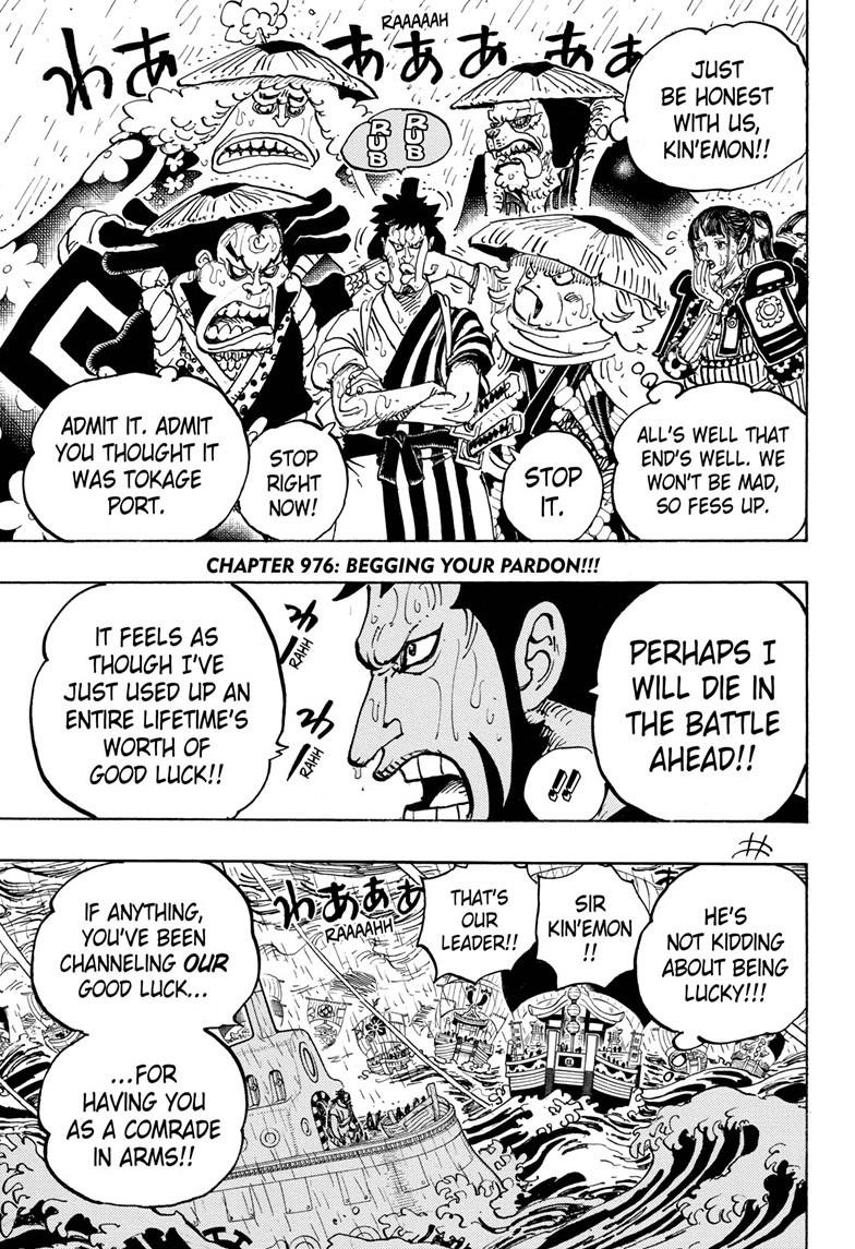 One Piece Chapter 976 Fairy Tail And One Piece Universe Database Wiki Fandom