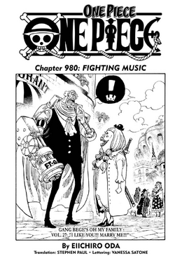 One Piece Chapter 980 Fairy Tail And One Piece Universe Database Wiki Fandom