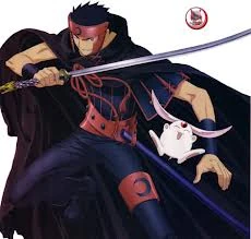 Kurogane esgrimiendo su Katana