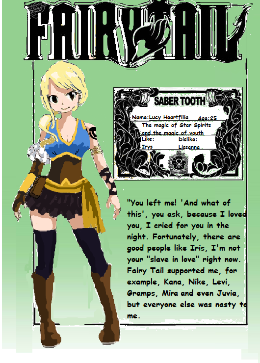 fairy tail lucy keys names