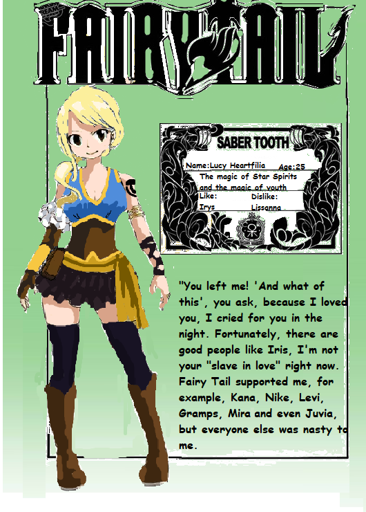 Lucy Heartfilia Fairy Tail Oc Wiki Fandom