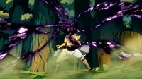 Natsu réussi finalement à absorber les flammes de Thuncrow.