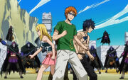 Grey, Loki, Lucy et Kanna se font encercler par Grimoire Heart..jpg