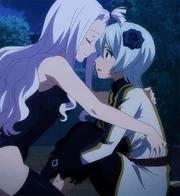 Mirajane trouve et réconforte Yukino.