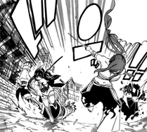 Erza et Kagura achèvent les deux chevaliers