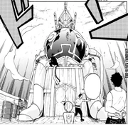 Yukino devant l'arme magique antique