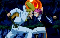 Natsu et Sugar Boy sont collé