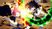 Natsu affrontant Brain II