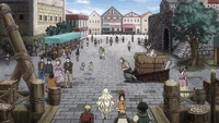 Le Groupe arrive à Harujion