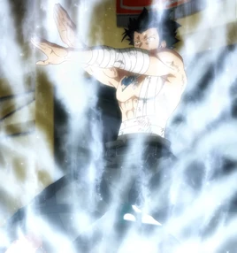 Grey utilise le Sort Perdu de la Glace Absolue