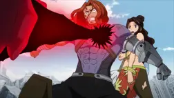 Gildarts protège sa fille de l'attaque.