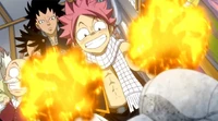 Natsu essaie de réanimer Erza