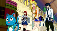 Lucy and her team forget about Natsu
