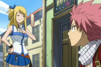 Lucy und Natsu sehen sich das erste Mal