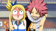 Natsu makes Lucy blush