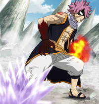 Gray attempts to trap Natsu