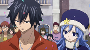 Juvia showing worry for Gray