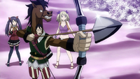 Lucy summons Sagittarius against Drake