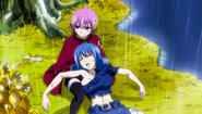 Juvia helped by Meredy