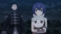 Wendy, Doranbolt y Charle llegan con Fairy Tail