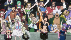 Fairy Tail celebra su victoria anime