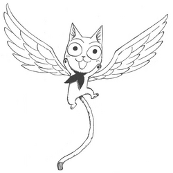 Fairy Tail Happy Coloring Pages