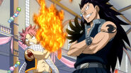 Gajeel and Natsu are ready to fight in Fighting Festival