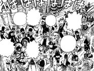 Gray parties with the rest of Fairy Tail