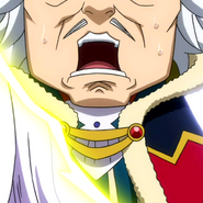 The King's lower part of face as seen in the anime