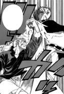 Laxus punches Jura