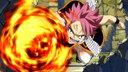 Natsu destroying Galuna Temple