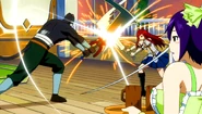 Panther Lily spars with Erza