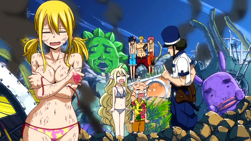 media] In the Sun Village arc, Lucy's shorts look like panties?! :  r/fairytail