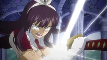Kagura remove a bainha da Arqui-Inimiga