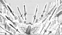 Erza summons her blades