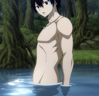 Zeref in a lake