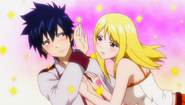 Lucy and Gray in Juvia's imagination