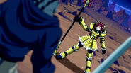 Erza transforms to fight a Lizardman