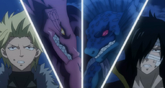 Los dragones gemelos contra los dragones