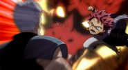Igneel appears while Natsu is attacking Byro