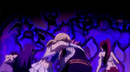 Team Natsu facing Hades' Nemesis