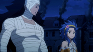 Levy stands next to Gajeel