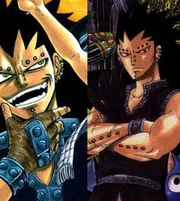 Gajeel rappresentato nel volume 8 e nel volume 13