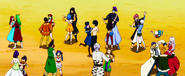 Fairy Tail practicing Social Dancing