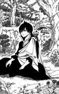 Obra sits on Zeref's shoulder