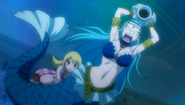 Lucy with Aquarius in Naval Battle