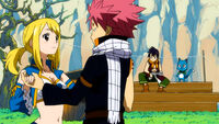 Natsu and Lucy dance