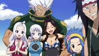 Everyone smiling at Makarov