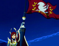 Erza and Farewell Flag