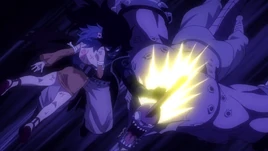 Gajeel hits the Demon